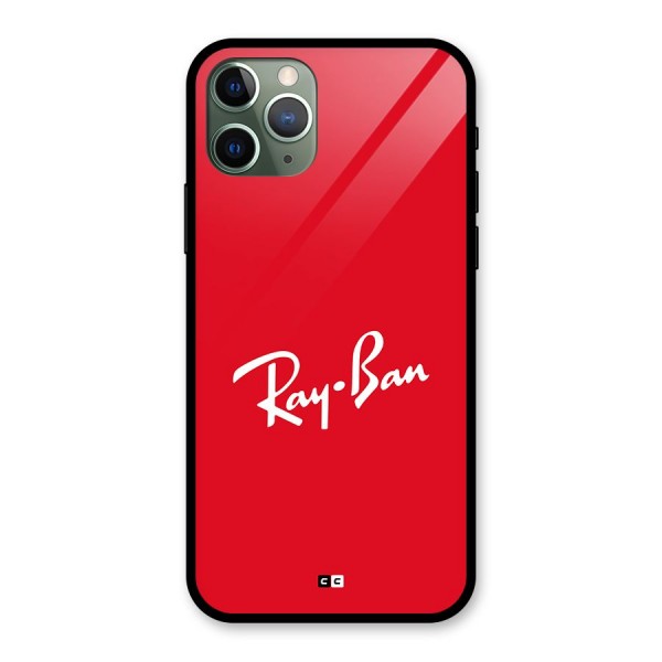 Luxury Red Glass Back Case for iPhone 11 Pro