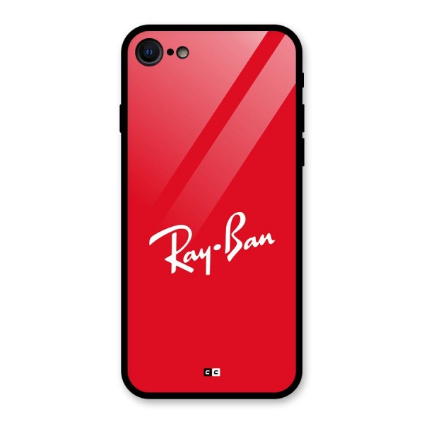 Luxury Red Glass Back Case for iPhone 8