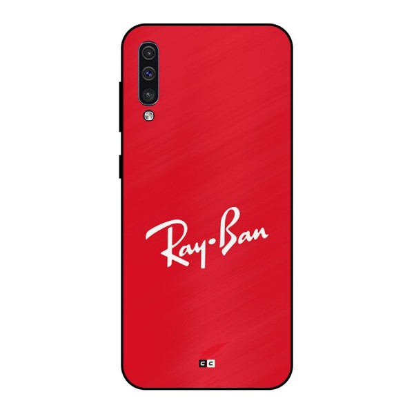 Luxury Red Metal Back Case for Galaxy A50