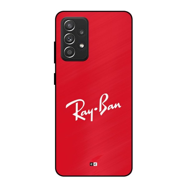 Luxury Red Metal Back Case for Galaxy A52s 5G