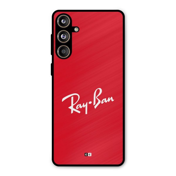 Luxury Red Metal Back Case for Galaxy F55