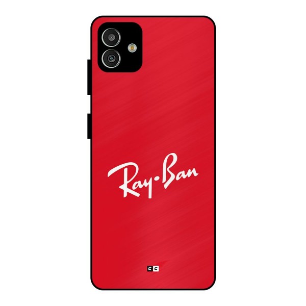 Luxury Red Metal Back Case for Galaxy M13 5G