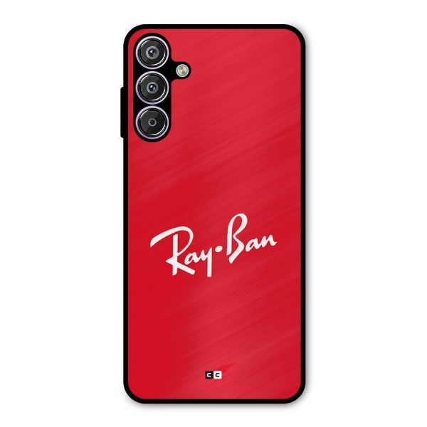 Luxury Red Metal Back Case for Galaxy M15