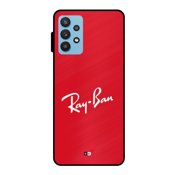 Luxury Red Metal Back Case for Galaxy M32 5G