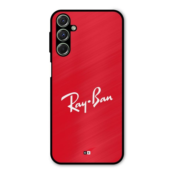 Luxury Red Metal Back Case for Galaxy M34