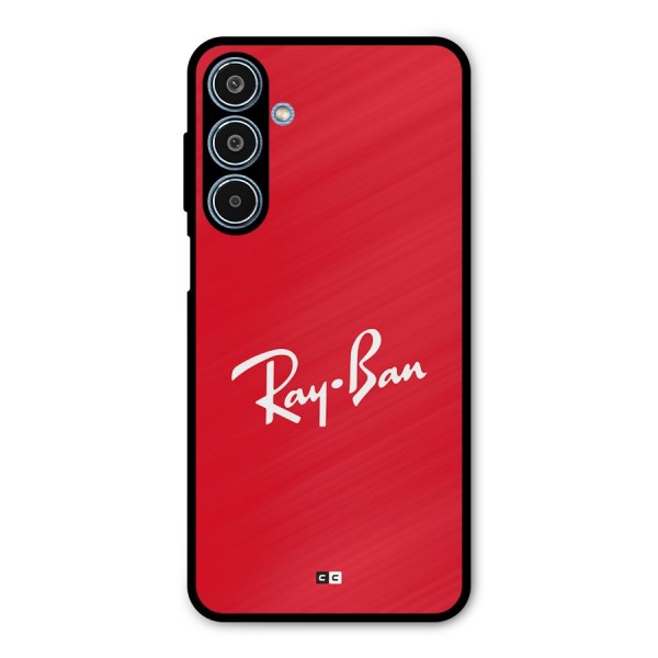 Luxury Red Metal Back Case for Galaxy M35