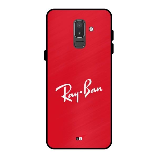 Luxury Red Metal Back Case for Galaxy On8 (2018)