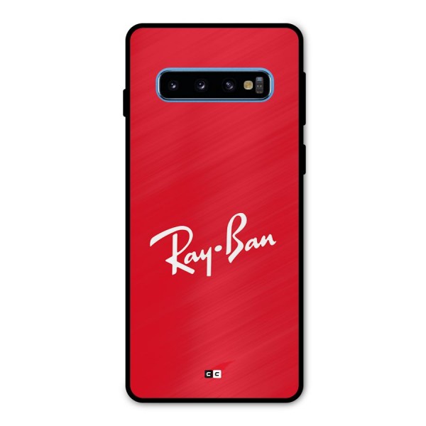 Luxury Red Metal Back Case for Galaxy S10