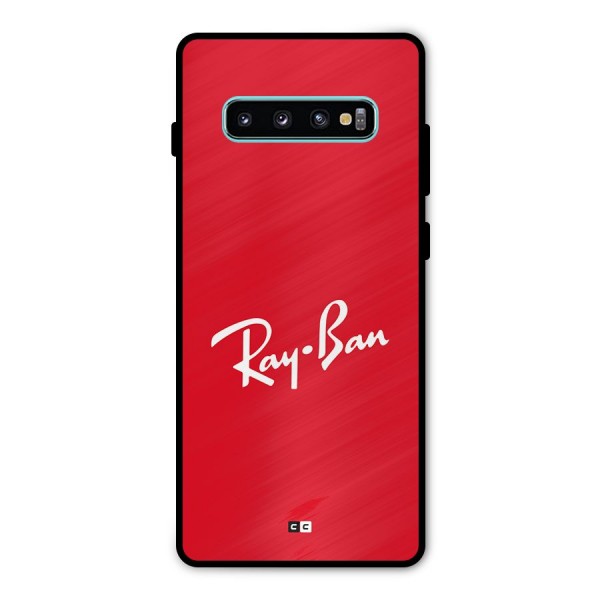 Luxury Red Metal Back Case for Galaxy S10 Plus