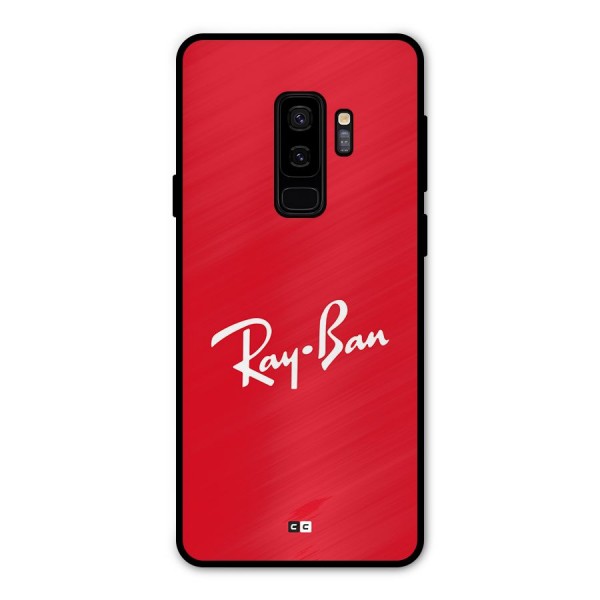 Luxury Red Metal Back Case for Galaxy S9 Plus