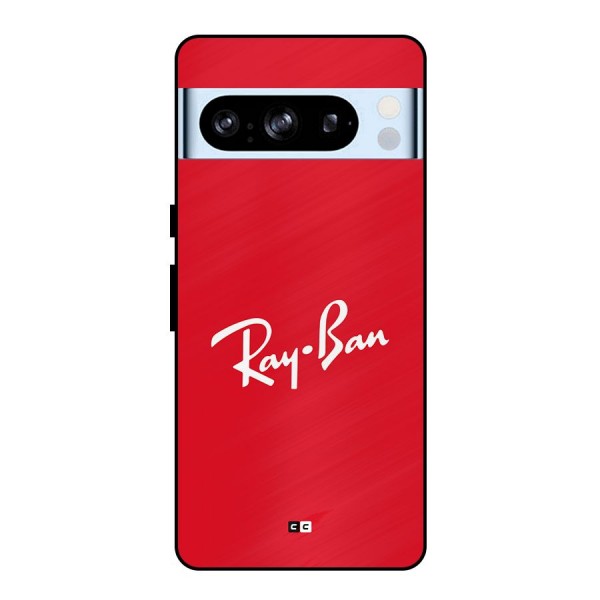 Luxury Red Metal Back Case for Google Pixel 8 Pro