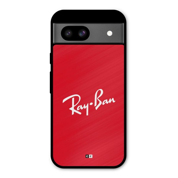 Luxury Red Metal Back Case for Google Pixel 8a