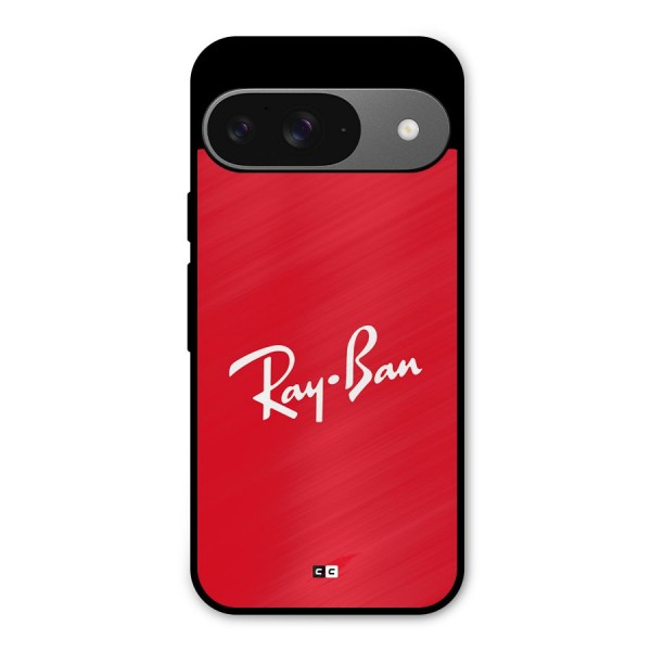 Luxury Red Metal Back Case for Google Pixel 9