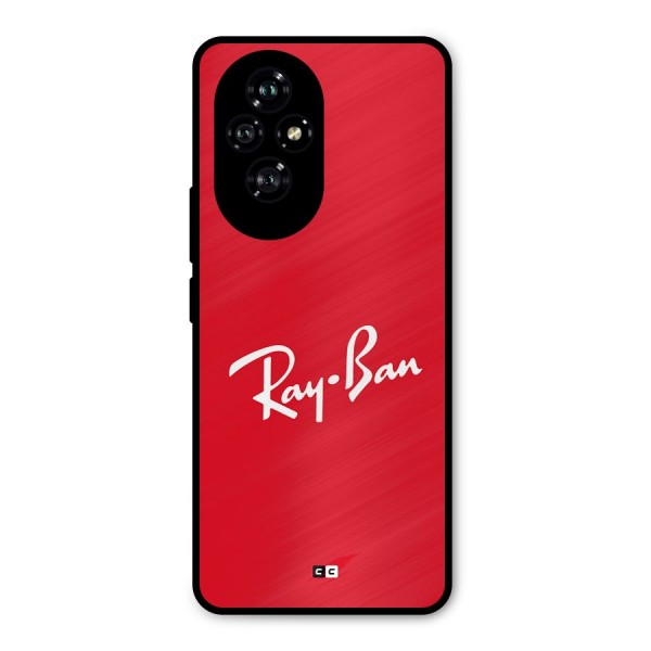 Luxury Red Metal Back Case for Honor 200