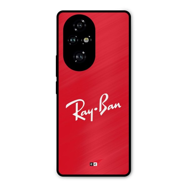 Luxury Red Metal Back Case for Honor 200 Pro