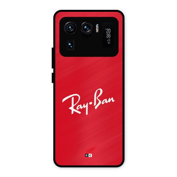 Luxury Red Metal Back Case for Mi 11 Ultra