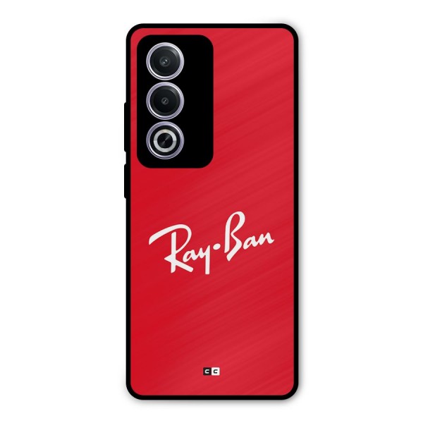 Luxury Red Metal Back Case for Oppo A3 Pro