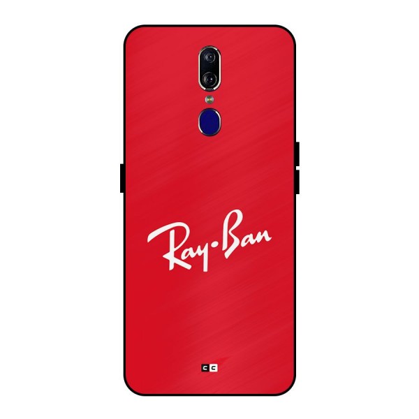 Luxury Red Metal Back Case for Oppo F11