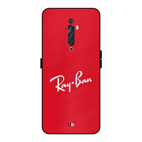 Luxury Red Metal Back Case for Oppo Reno2 F