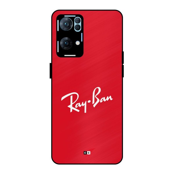 Luxury Red Metal Back Case for Oppo Reno7 Pro 5G