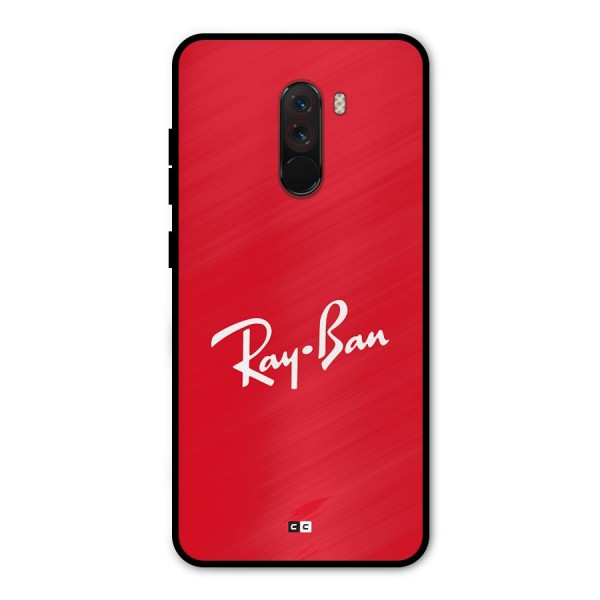 Luxury Red Metal Back Case for Poco F1