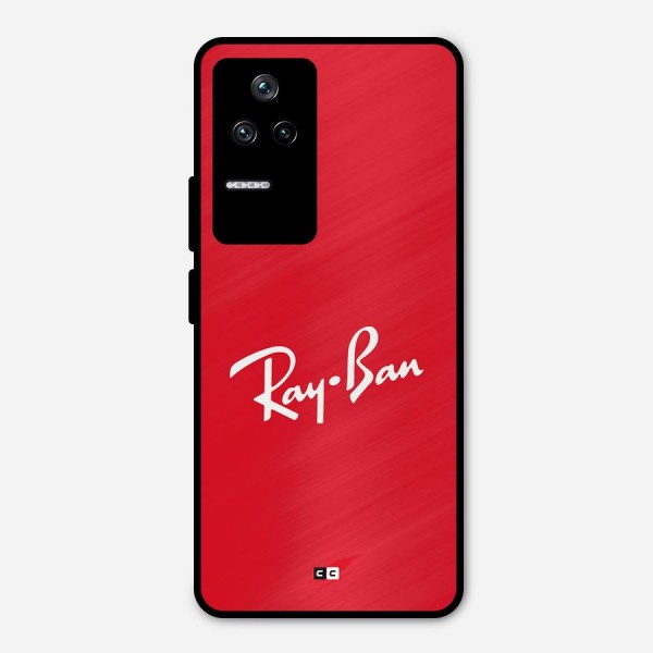 Luxury Red Metal Back Case for Poco F4 5G