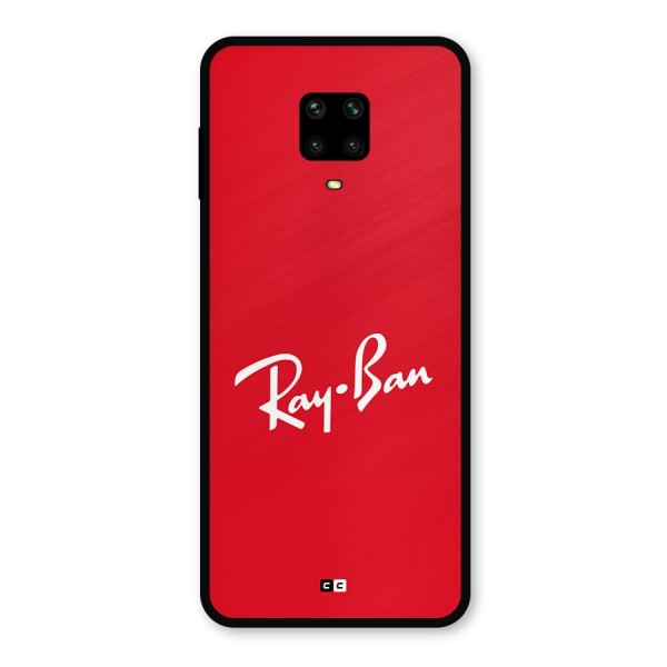 Luxury Red Metal Back Case for Poco M2