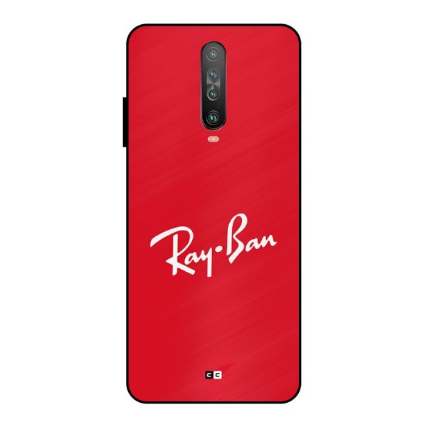 Luxury Red Metal Back Case for Poco X2