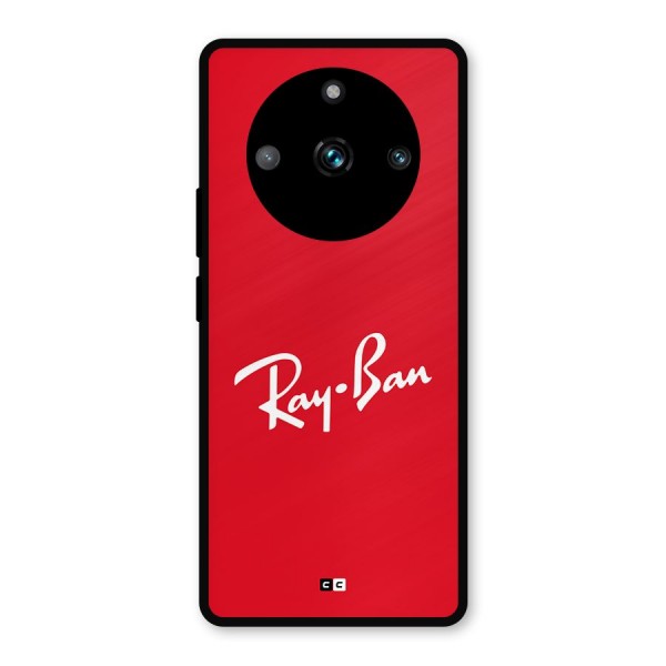 Luxury Red Metal Back Case for Realme 11 Pro