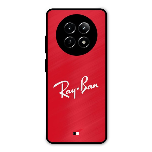 Luxury Red Metal Back Case for Realme 12 5G