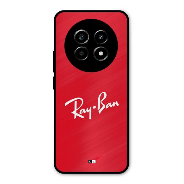 Luxury Red Metal Back Case for Realme 13 Pro