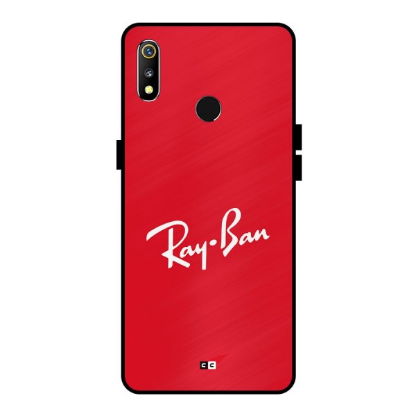 Luxury Red Metal Back Case for Realme 3i