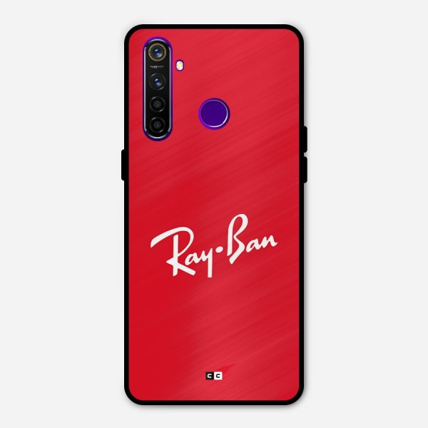 Luxury Red Metal Back Case for Realme 5 Pro