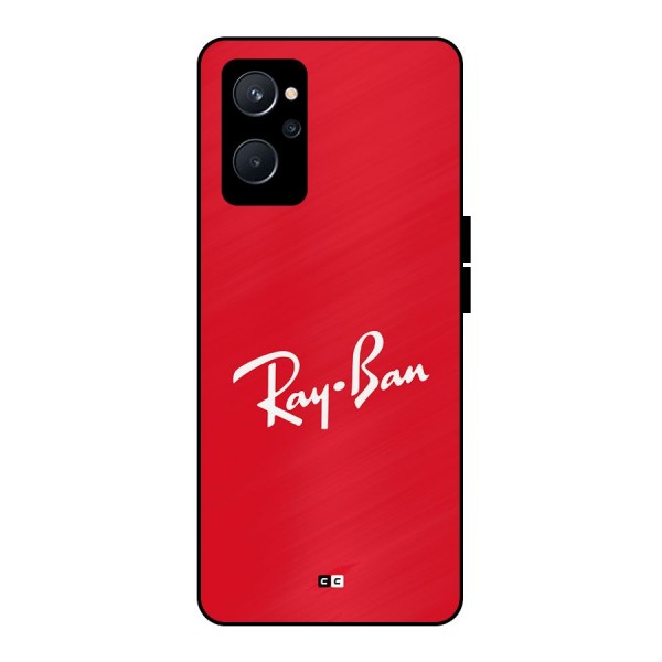 Luxury Red Metal Back Case for Realme 9i 5G