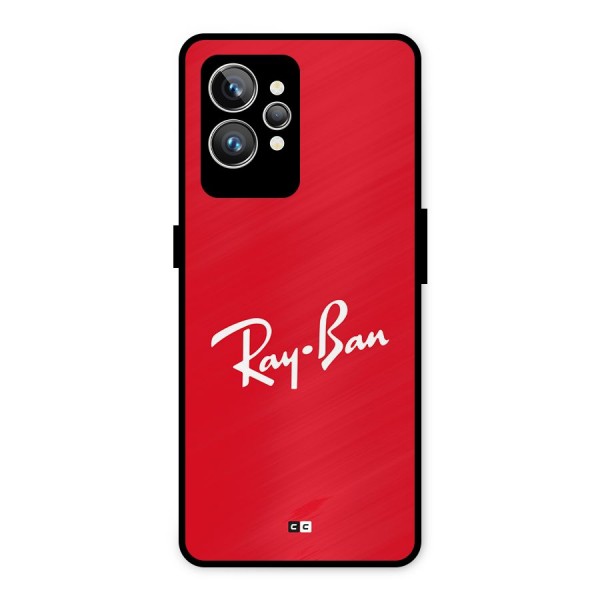 Luxury Red Metal Back Case for Realme GT2 Pro