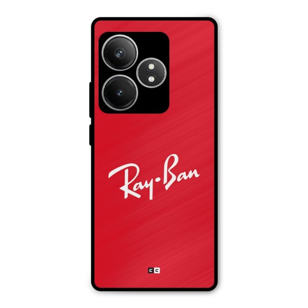 Luxury Red Metal Back Case for Realme GT 6T