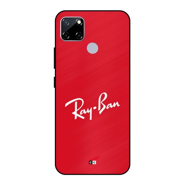 Luxury Red Metal Back Case for Realme Narzo 30A