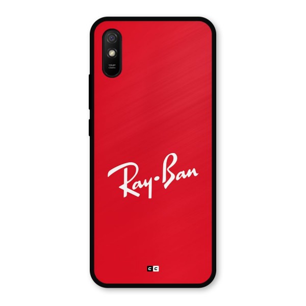 Luxury Red Metal Back Case for Redmi 9a