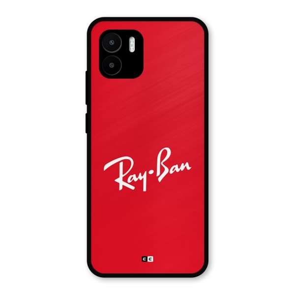 Luxury Red Metal Back Case for Redmi A2