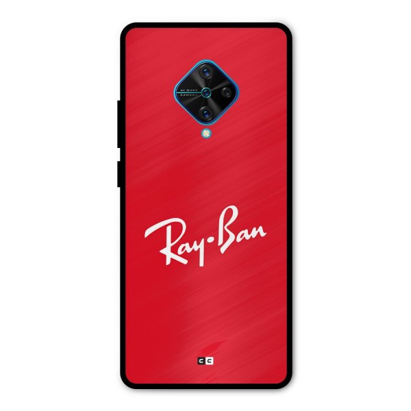 Luxury Red Metal Back Case for Vivo S1 Pro