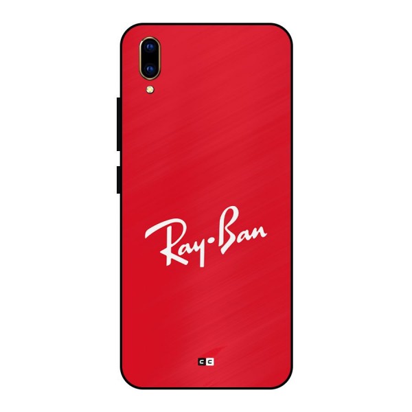 Luxury Red Metal Back Case for Vivo V11 Pro