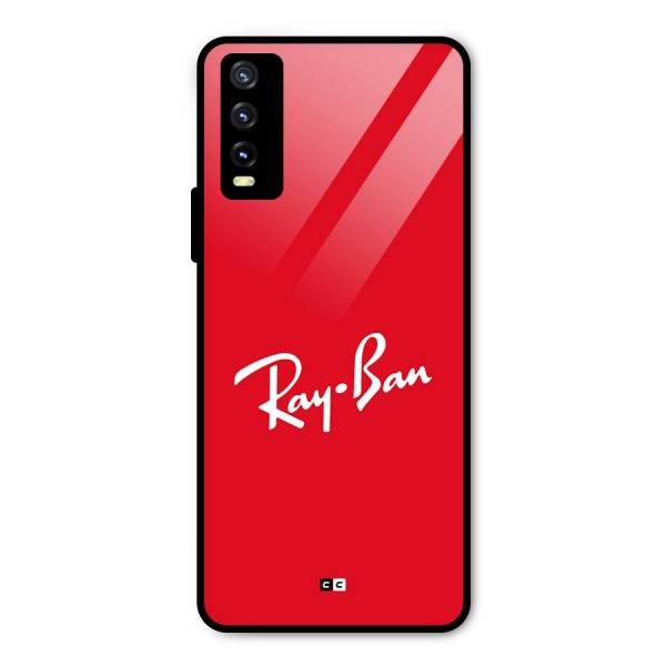 Luxury Red Metal Back Case for Vivo Y20 2021