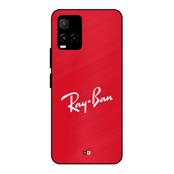 Luxury Red Metal Back Case for Vivo Y21