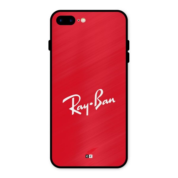 Luxury Red Metal Back Case for iPhone 8 Plus