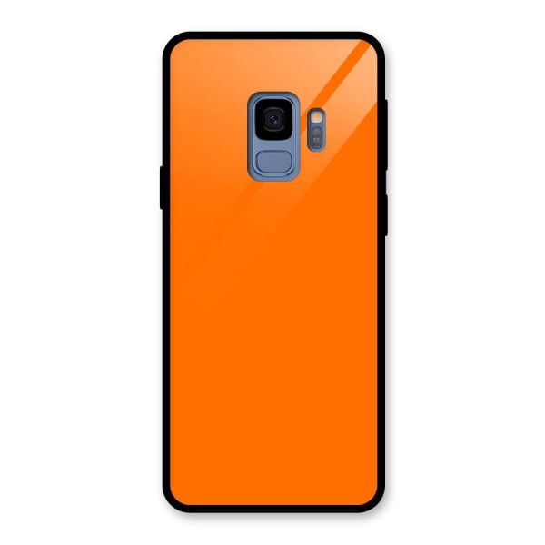 Mac Orange Glass Back Case for Galaxy S9