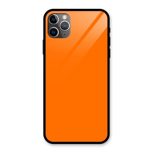 Mac Orange Glass Back Case for iPhone 11 Pro Max