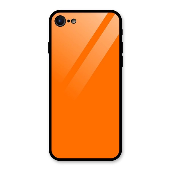 Mac Orange Glass Back Case for iPhone SE 2020