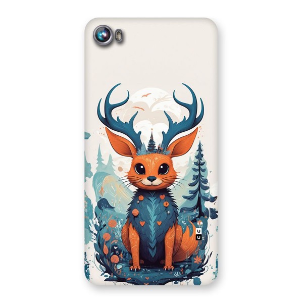 Magestic Animal Back Case for Canvas Fire 4 (A107)