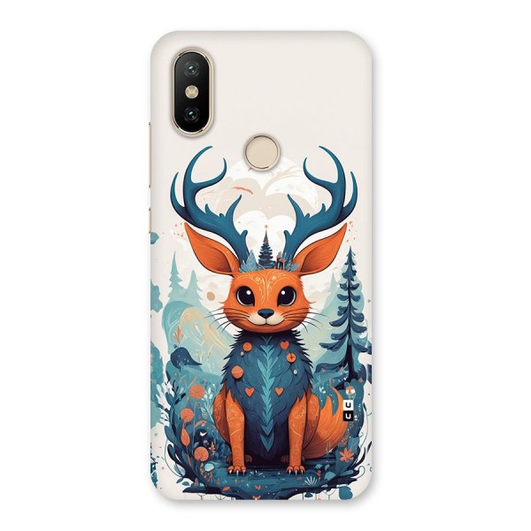 Magestic Animal Back Case for Mi A2