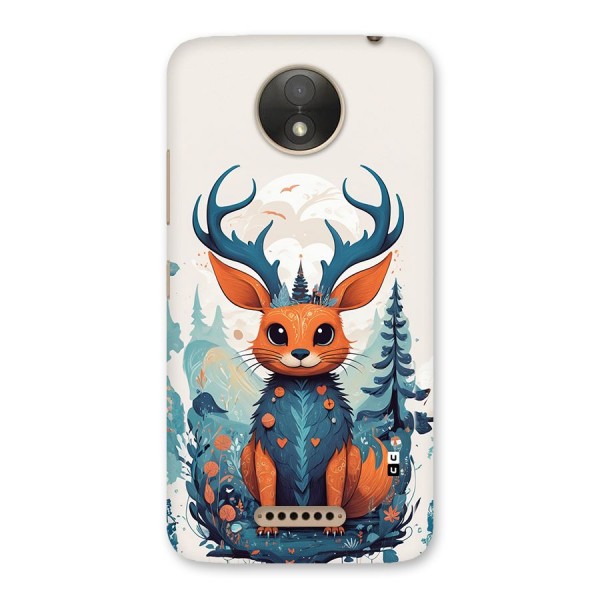 Magestic Animal Back Case for Moto C Plus